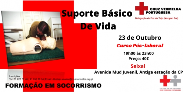 Cursos Suporte Básico de Vida - 23 Outubro 2020